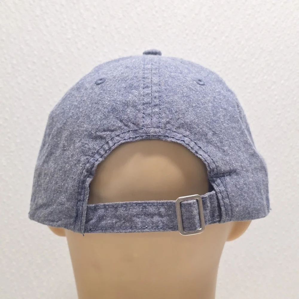 Boxlunch Disney Mrs. Potts & Chip Embroidered Denim Blue Strapback Hat